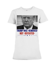 Trump was -Removed- Premium Fit Ladies Tee tile
