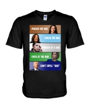 Can't spell "Bar" V-Neck T-Shirt tile