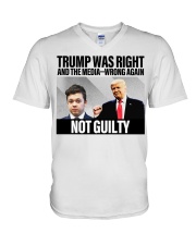 Trump was right V-Neck T-Shirt tile