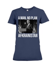 A man, no plan Premium Fit Ladies Tee tile