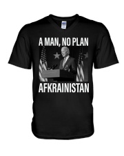 A man, no plan V-Neck T-Shirt tile