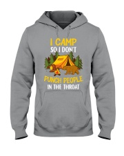 Camping-I camp so i don't punch Hooded Sweatshirt tile