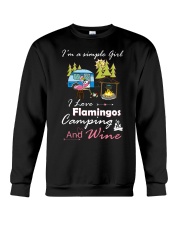Camping-I'm is simple girl Crewneck Sweatshirt front