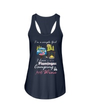 Camping-I'm is simple girl Ladies Flowy Tank tile