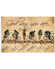 Cycling God Says You Are 17x11 Poster front