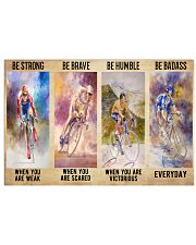 Cycling Be Strong 17x11 Poster front