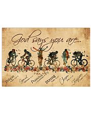 Cycling God Says You Aree 17x11 Poster front