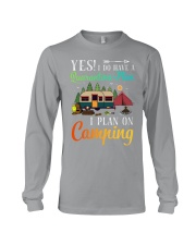 Camping-yes i do have a quarantine Long Sleeve Tee tile