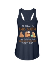 Animals-Sloth-05 Ladies Flowy Tank tile