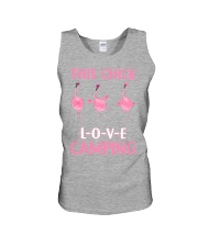 Camping- This chick love camping Unisex Tank tile