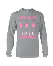Camping- This chick love camping Long Sleeve Tee tile