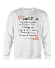 To My mother-in-law Crewneck Sweatshirt thumbnail