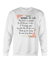 To My mother-in-law Crewneck Sweatshirt thumbnail
