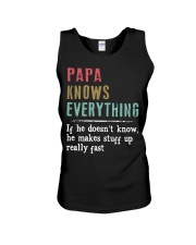 PAPA knows everything Unisex Tank thumbnail