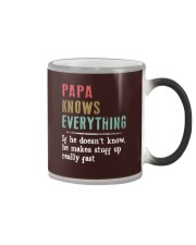 PAPA knows everything Color Changing Mug thumbnail