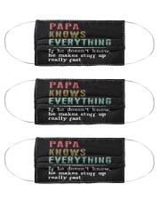 PAPA knows everything Cloth Face Mask - 3 Pack thumbnail