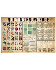 Quilting Knowledge 17x11 Poster front