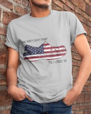 The Party Don't Start Classic T-Shirt apparel-classic-tshirt-lifestyle-26