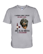 Dachshund V-Neck T-Shirt thumbnail