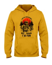 I May Be A Bad Influnce Hooded Sweatshirt front