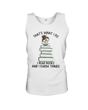 I Read Books Unisex Tank thumbnail