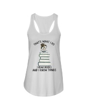 I Read Books Ladies Flowy Tank thumbnail