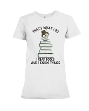 I Read Books Premium Fit Ladies Tee thumbnail