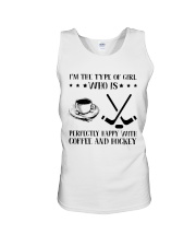 Coffee And Hockey Unisex Tank thumbnail