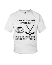 Coffee And Hockey Youth T-Shirt thumbnail