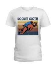 Rocket Sloth Ladies T-Shirt thumbnail