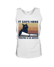 It Says Here Unisex Tank thumbnail