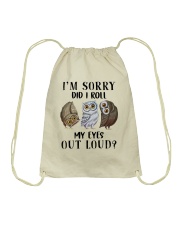 My Eyes Out Loud Drawstring Bag thumbnail