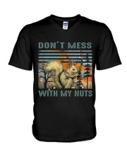 Don't Mess With My Nuts V-Neck T-Shirt thumbnail