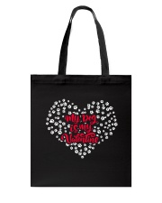 My Dog Is My Valentine Tote Bag thumbnail