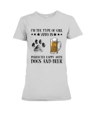Dogs And Beer Premium Fit Ladies Tee thumbnail