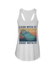 Lean With It Croc With It Ladies Flowy Tank thumbnail