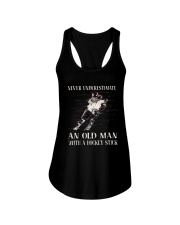Never Underestimated Ladies Flowy Tank thumbnail