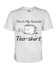 Tea Is My Favorite V-Neck T-Shirt thumbnail