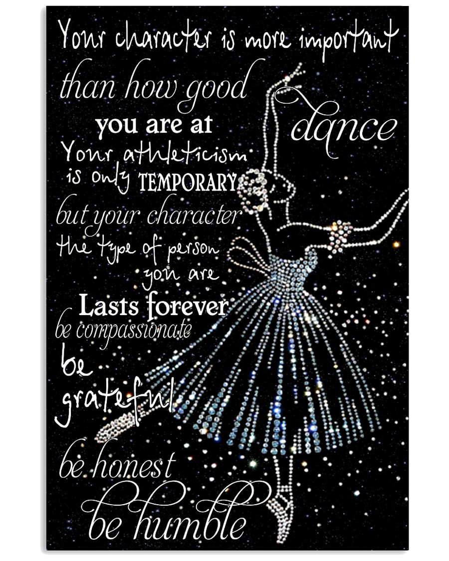 Your Character Is More Important 11x17 Poster