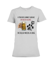 He Also Neef A Dog Premium Fit Ladies Tee thumbnail
