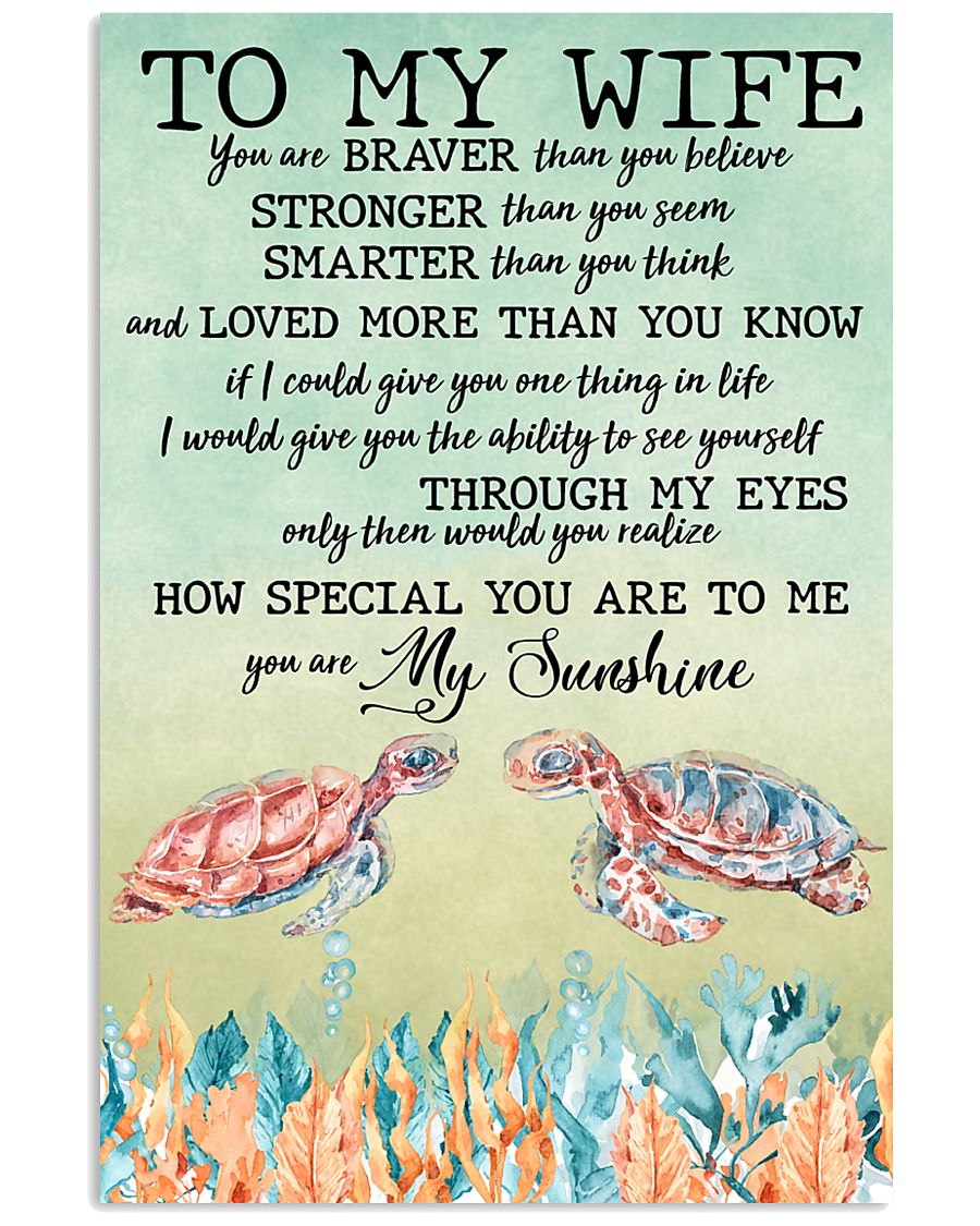To My Wife 11x17 Poster