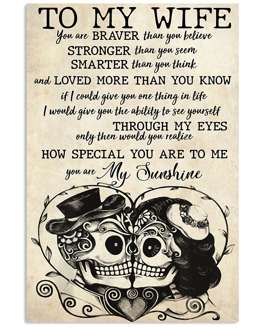 To My Wife 11x17 Poster