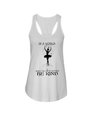 Be Kind In A World Ladies Flowy Tank thumbnail