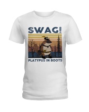 Playtypus In Boots Ladies T-Shirt thumbnail