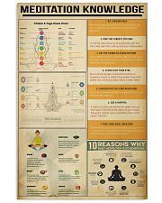 Meditation Knowledge 11x17 Poster front