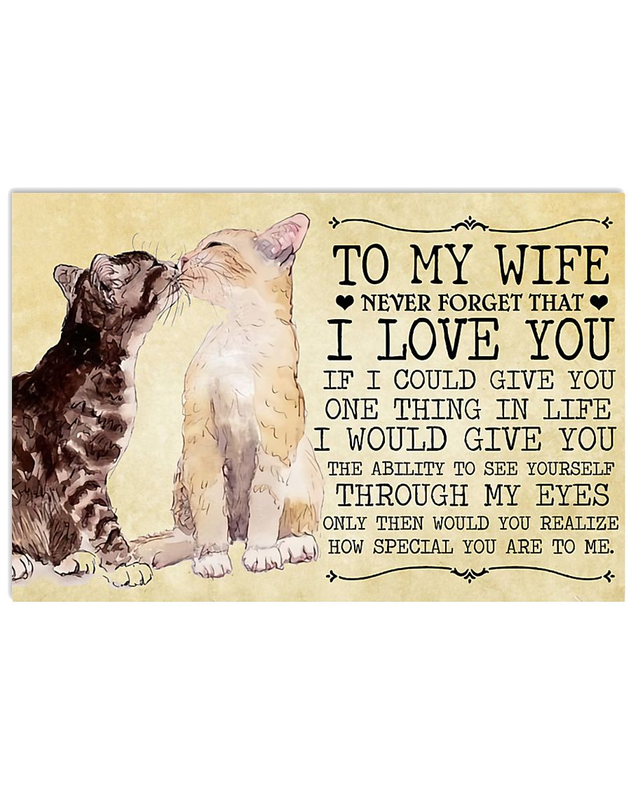 To My Wife 17x11 Poster