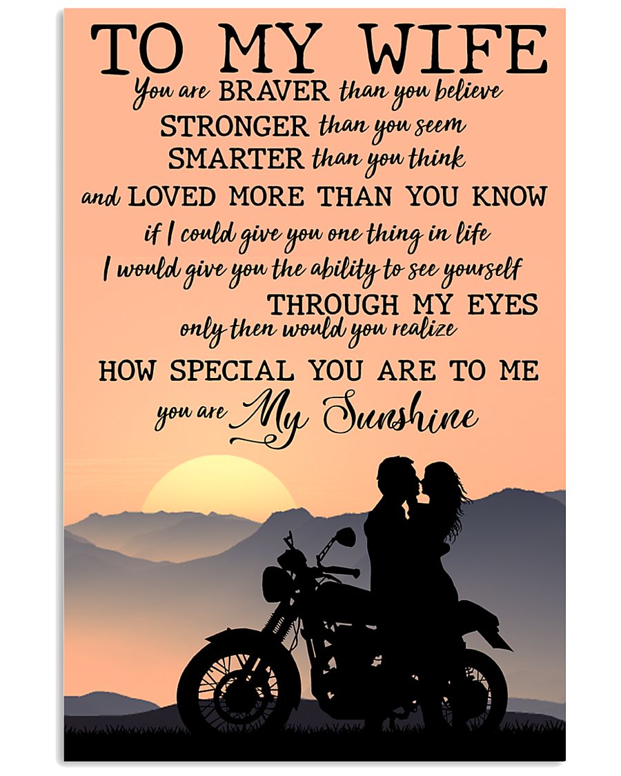 To My Wife 11x17 Poster
