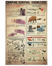 Camping Survival Knowledge 11x17 Poster front