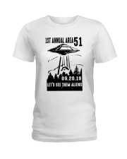 Area 51 Alien Ladies T-Shirt thumbnail