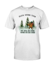 Sloth Hiking Team Classic T-Shirt thumbnail